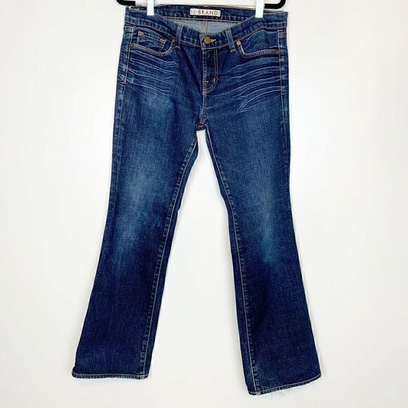 J Brand Bootleg Jeans Bootcut Dark Blue Size 30 - Picture 1 of 5
